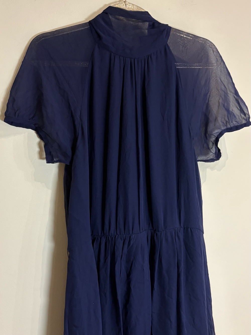 Ralph Lauren Purple Label Darabont Long Midi Dress in Navy Silk NWT 14 NO BELT - Picture 8 of 13